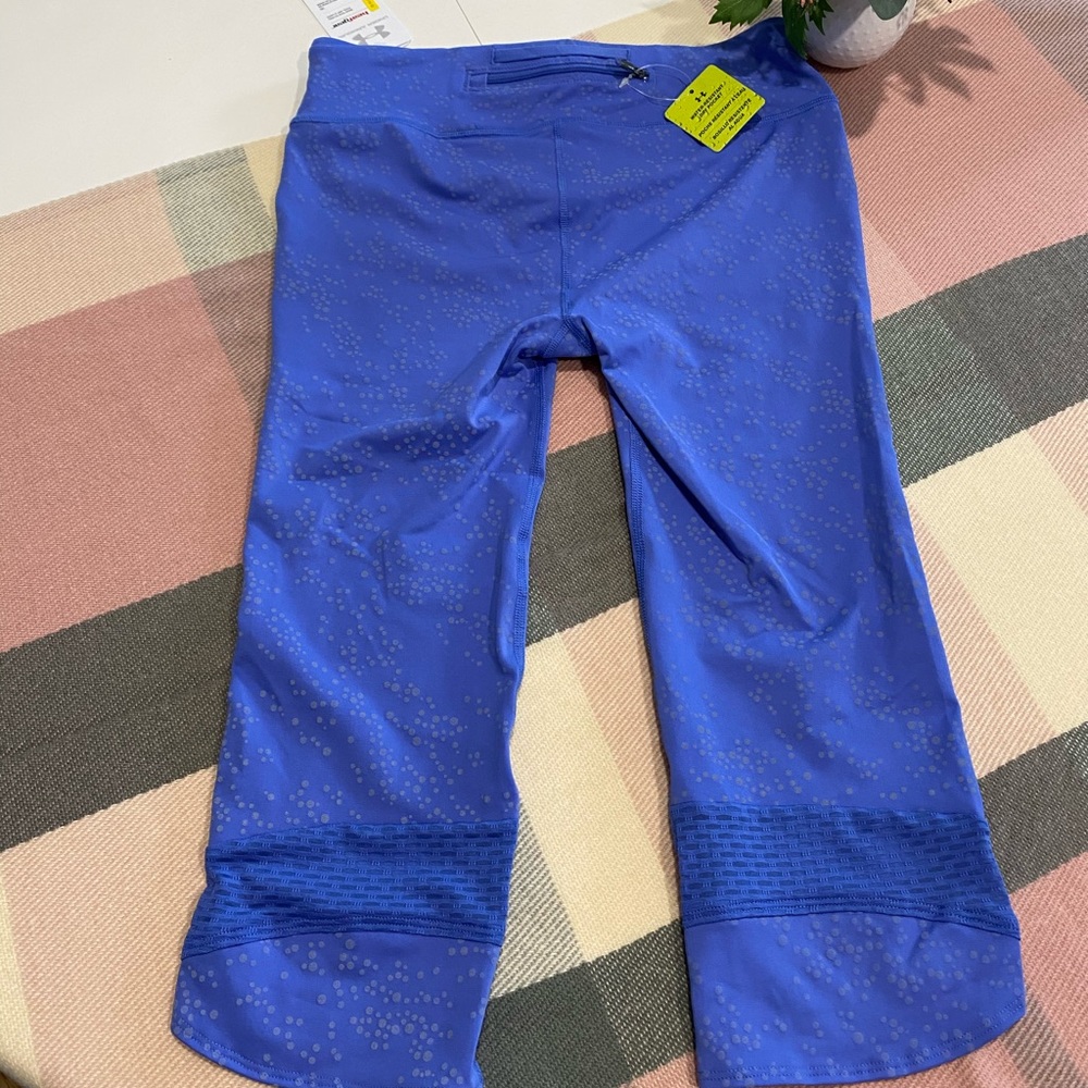 NWT! Under Armour Reflective Mirror Luminous Capri Running Leggings - Picture 8 of 11
